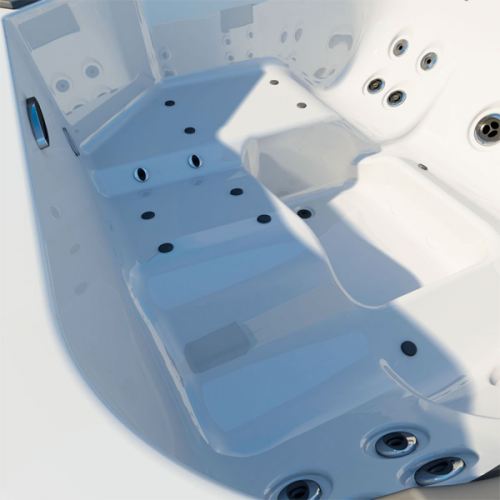 СПА бассейн Jacuzzi Italian Design Santorini Pro Sound 230x215x90 см чаша White без обшивки (с теплообменником)