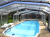Композитный бассейн Fiber Pools Онтарио 8,8х4 м глубина 1,20-1,65 м, цвет синий