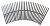Переливная решетка гибкая AQA Tybsa 500мм, 360х22мм, нерж.ст.316L