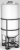 Емкость вертикальная Rostok(Росток) ФМ 2000 белый в обрешетке с турбинной мешалкой