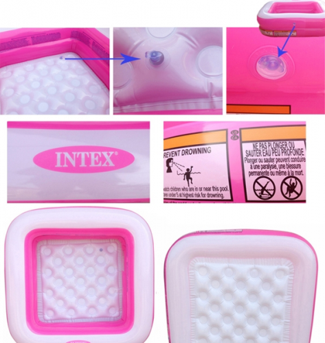 Надувной детский бассейн INTEX Play Box 85x85x23 см, артикул 57100
