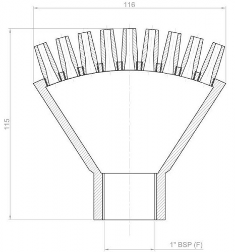 Фонтанная насадка Finger jet PF-1130