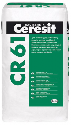 Ceresit Штукатурка CR 61/25 гидрофильная санирующая