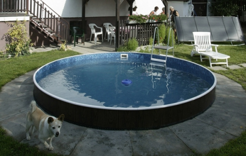 Морозоустойчивый бассейн Azuro круглый 400DL, 3,6х1,1 м mosaic (без оборудования)