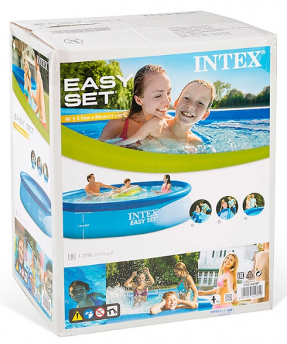 Надувной бассейн INTEX круглый Easy Set 396х84 см, артикул 28143